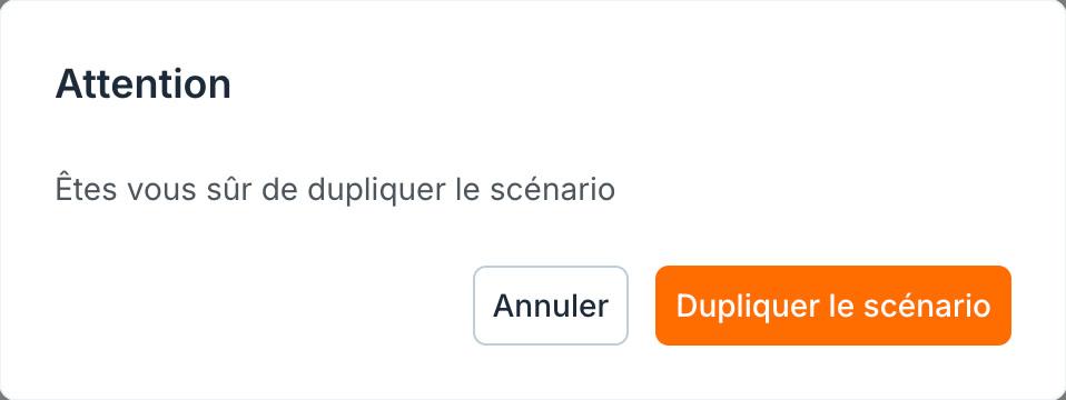 La confirmation de la duplication.