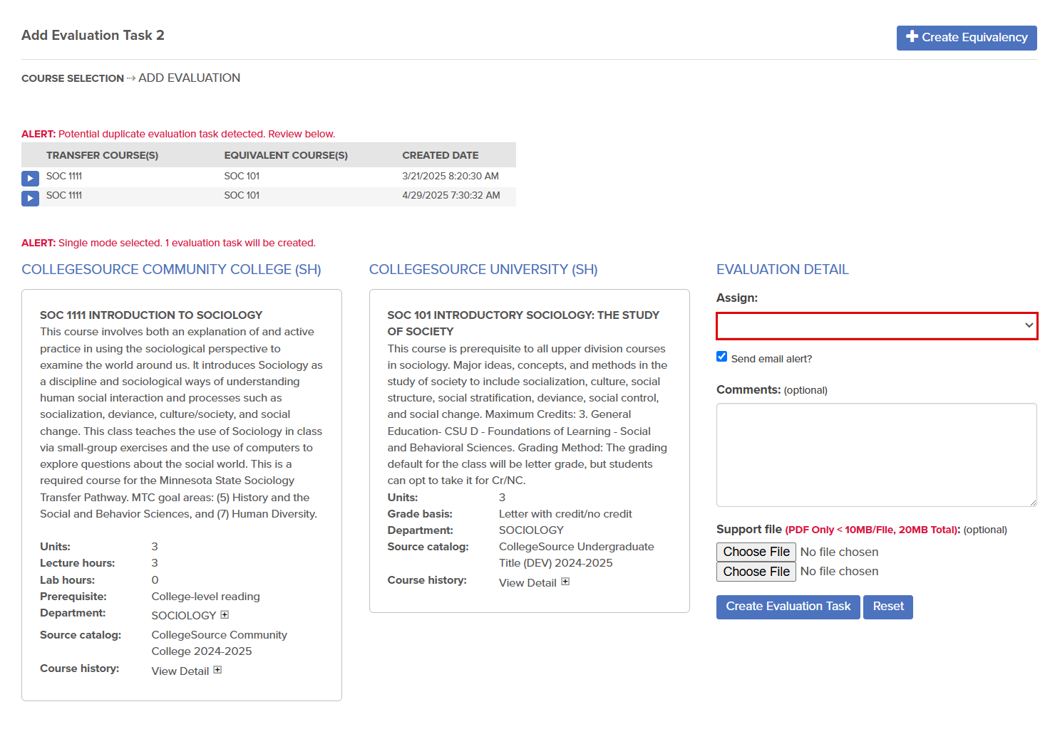 The callout highlights the location of the Assign drop-down.