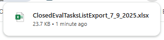 Export file