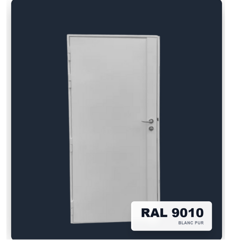 porte blindée appartement blanc ral 9010