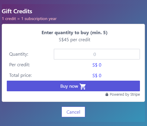 How do I check how many credits do I have left and/or buy more credits ...
