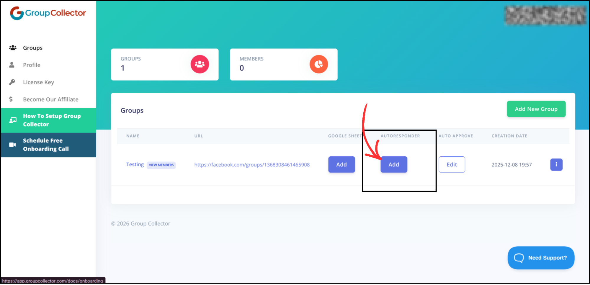 MailerLite integration step screenshot