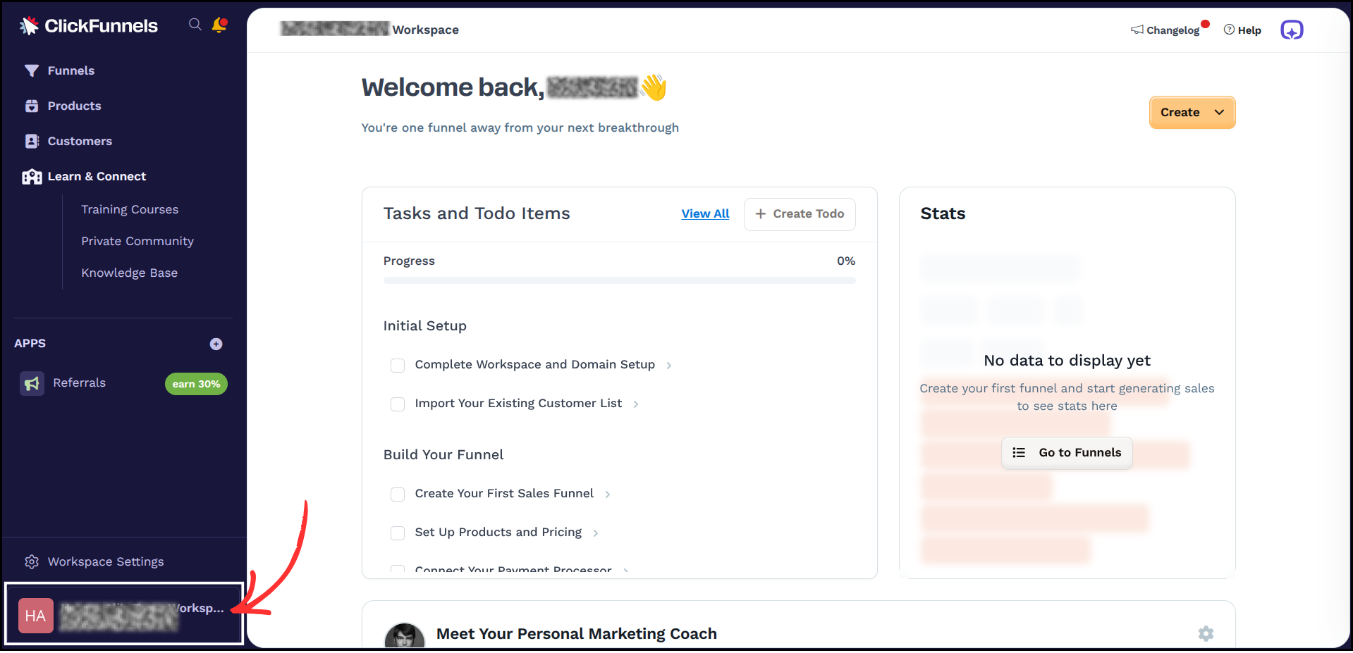 ClickFunnels 2.0 integration step screenshot