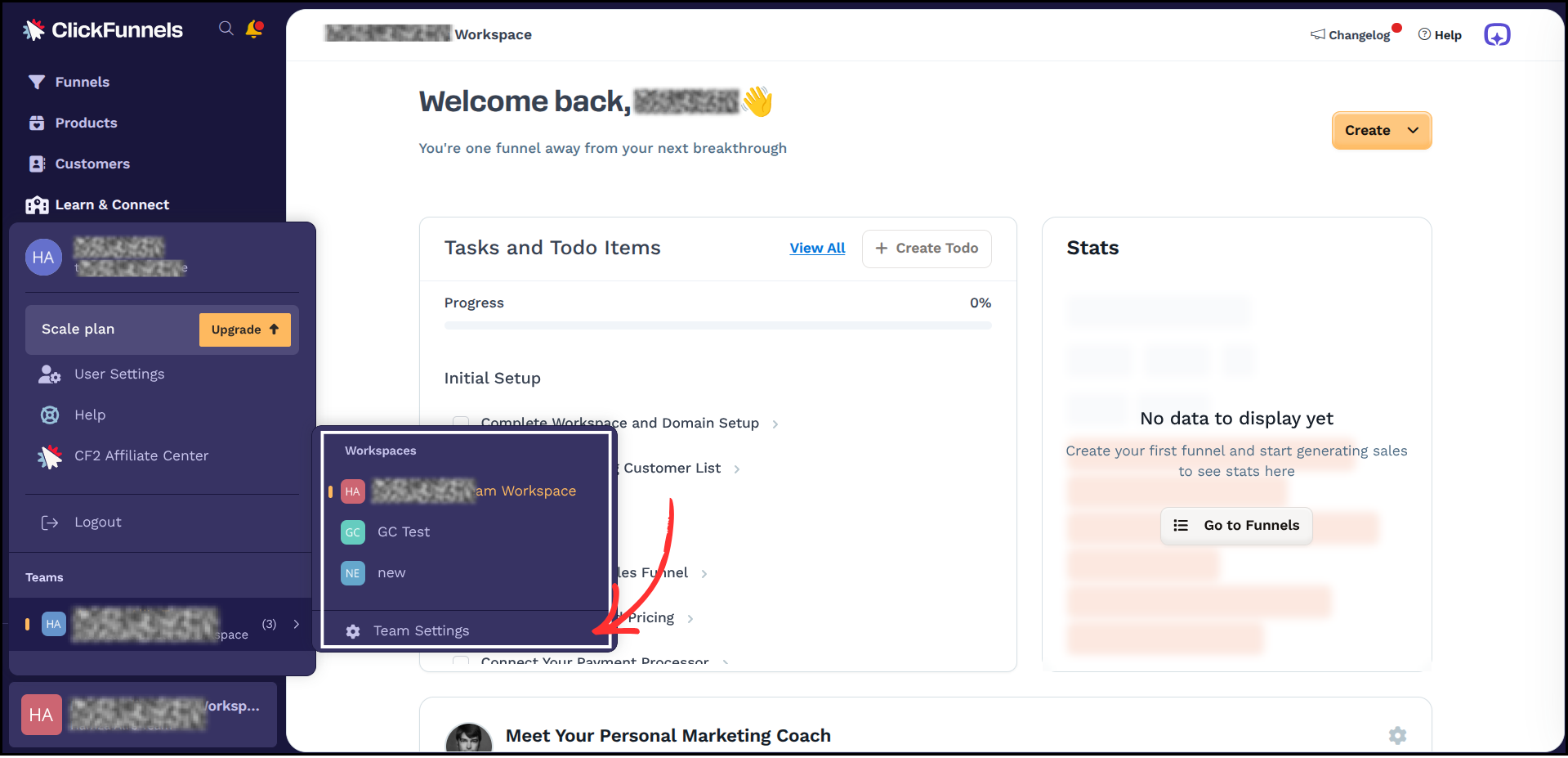 ClickFunnels 2.0 integration step screenshot