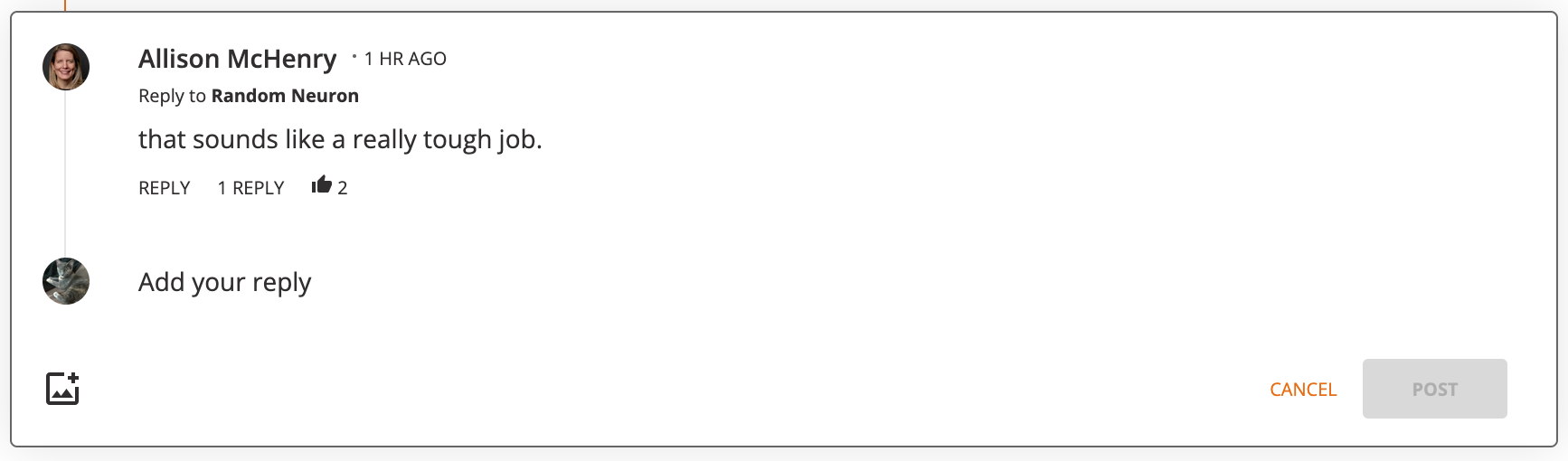 Daily Kos comment, reply, Comment Editor