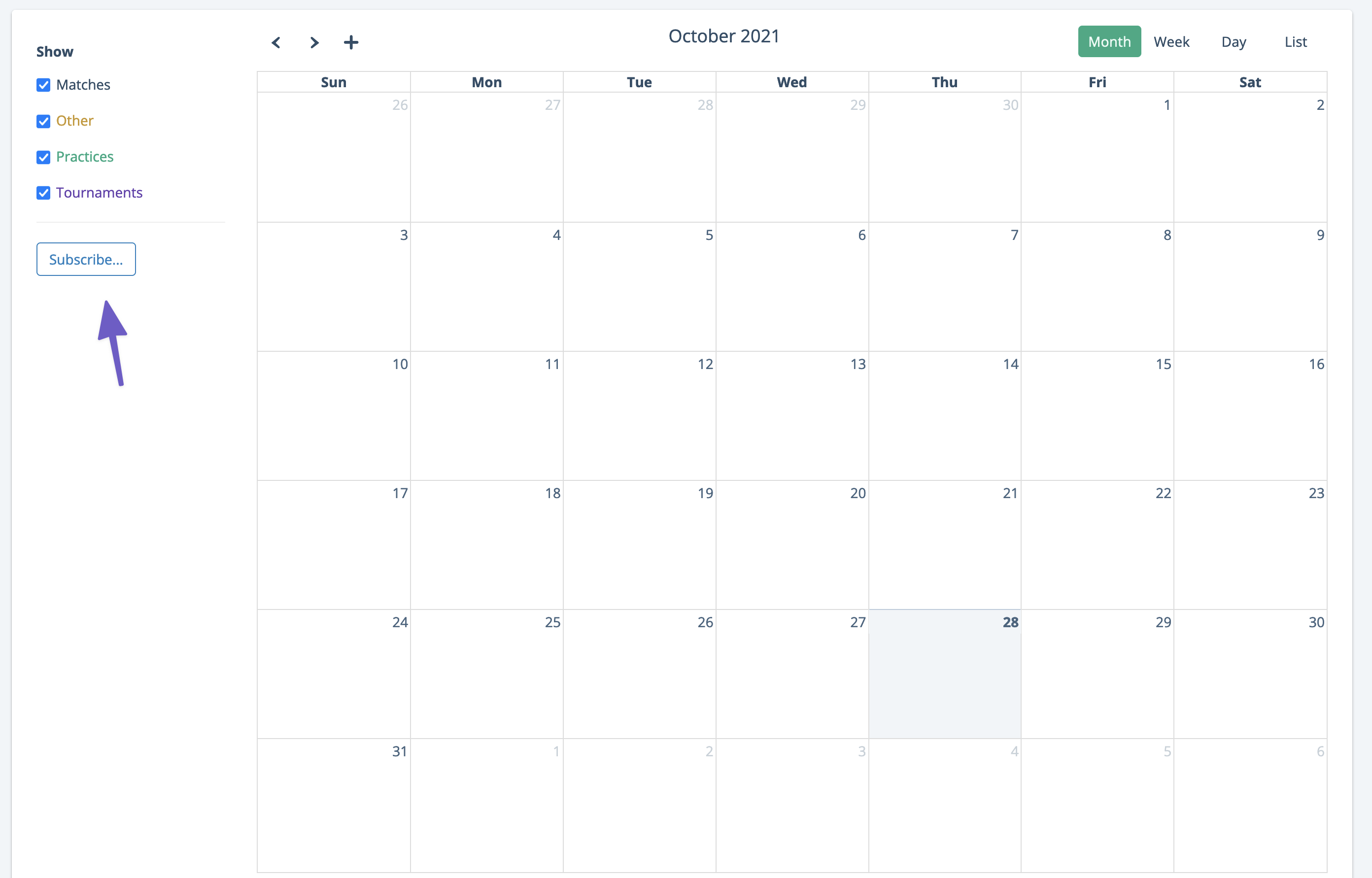 How To Add The Team Calendar To Your Personal Calendar WrestlingIQ