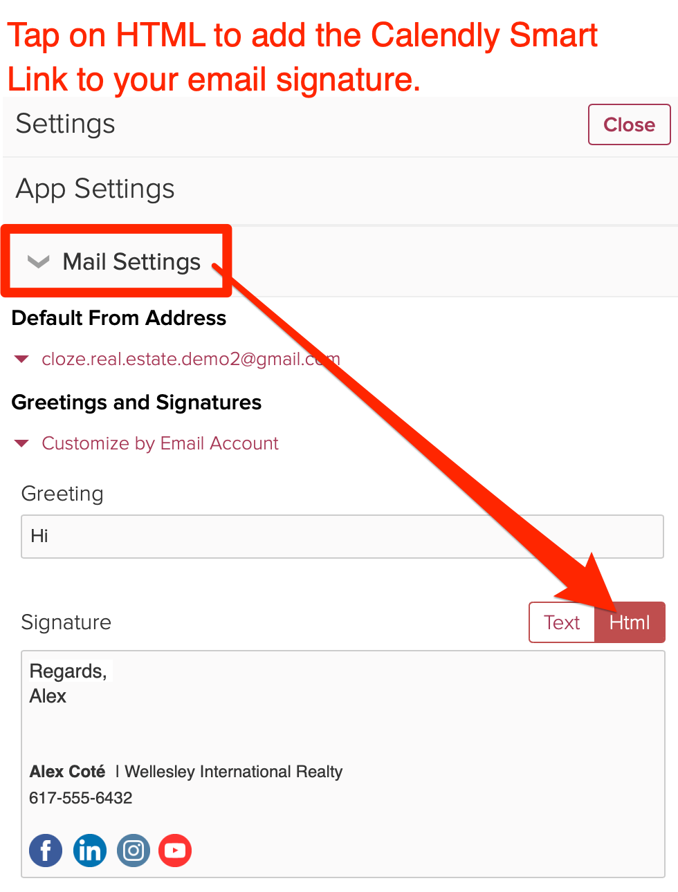 How Do I Add A Calendly Link To My Email Signature Cloze Help Center