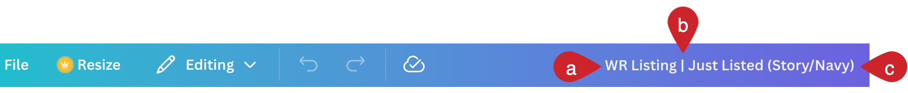 Canva template pack naming.