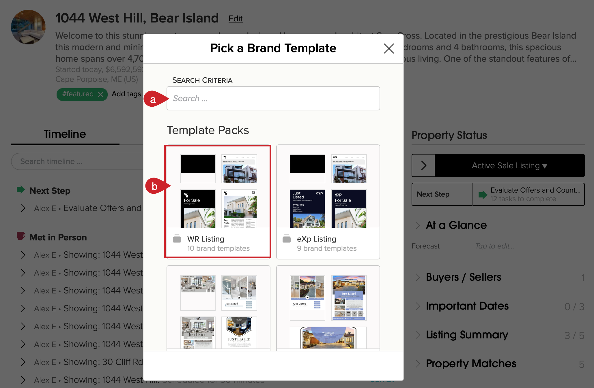 Search for a Canva design or select a template pack.