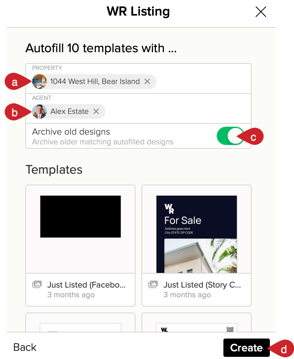Create your Canva designs from Cloze.