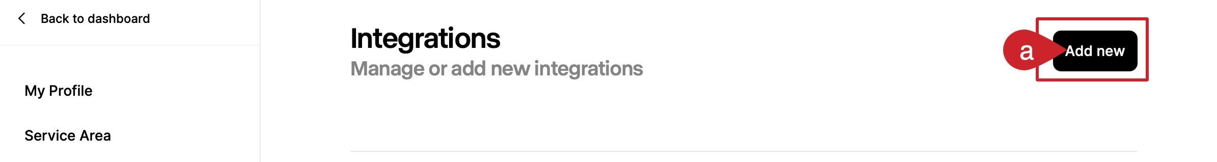Luxury Presence: Tap on the Add new button.