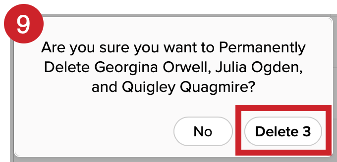 On this pop-up, tap on Delete to confirm.