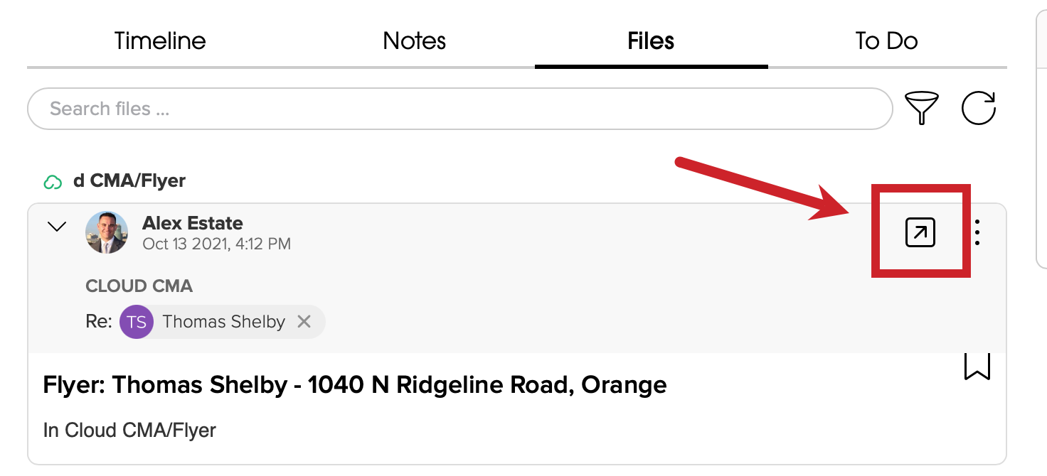 Expand a report and tap on the arrow to open the report in Cloud CMA.