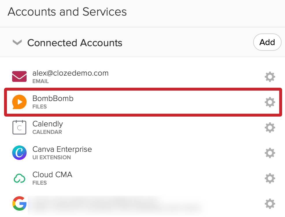 BombBomb is now connected to Cloze.