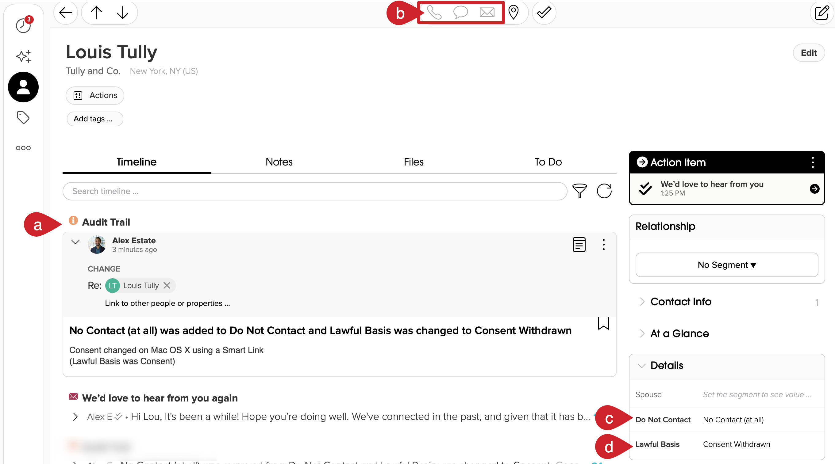 Cloze person consent withdrawn example.