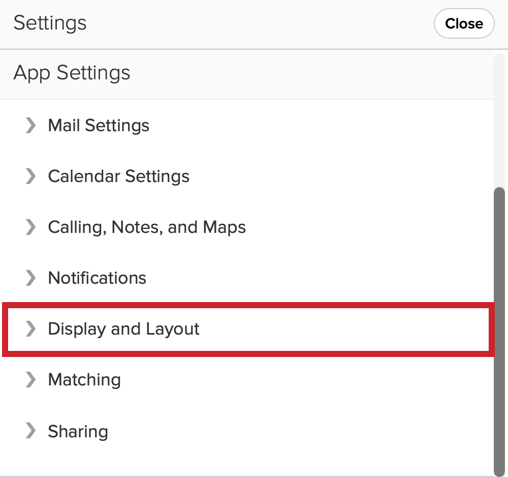 Cloze Settings > expand Display and Layout.