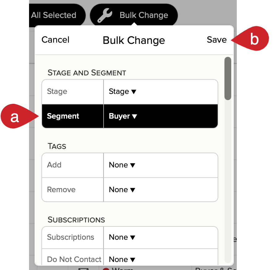 Make your selections and then tap on Save.