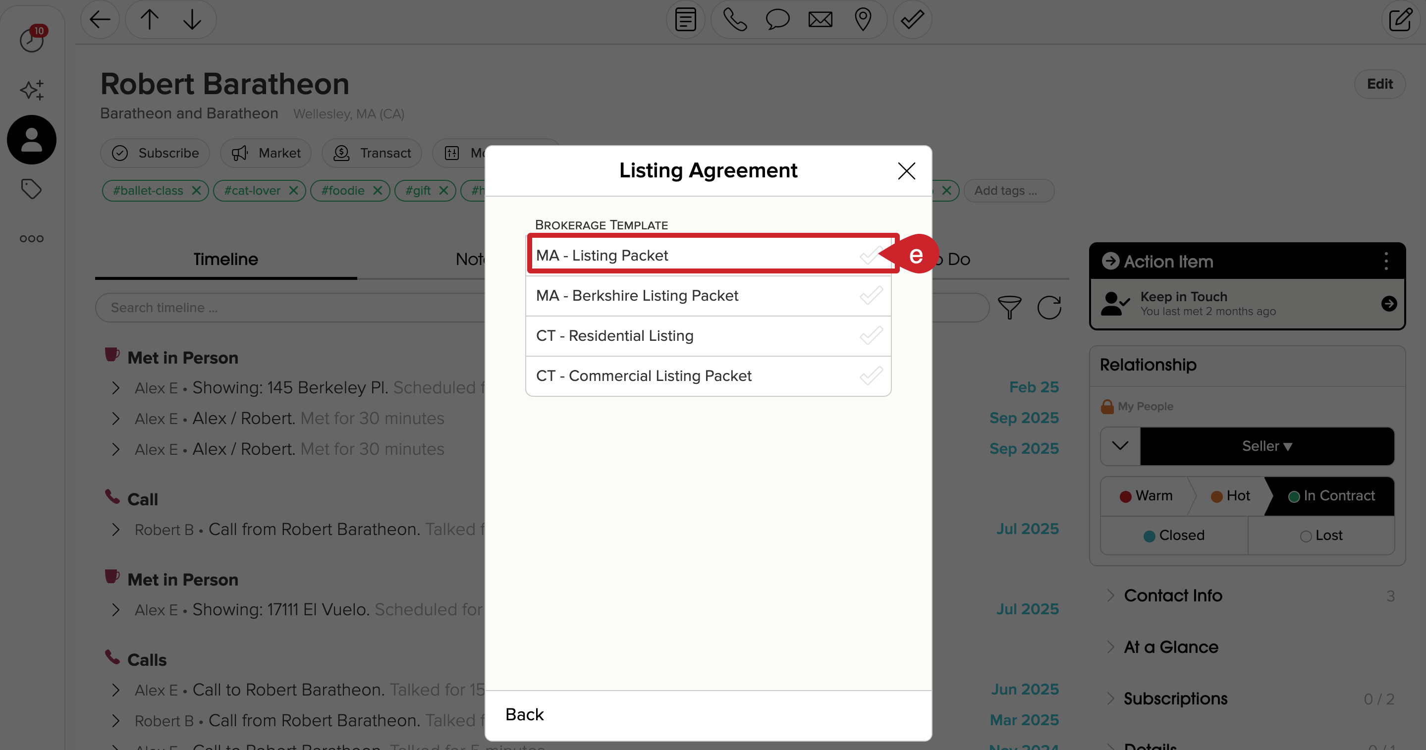 Cloze: Pick SkySlope Form template. 