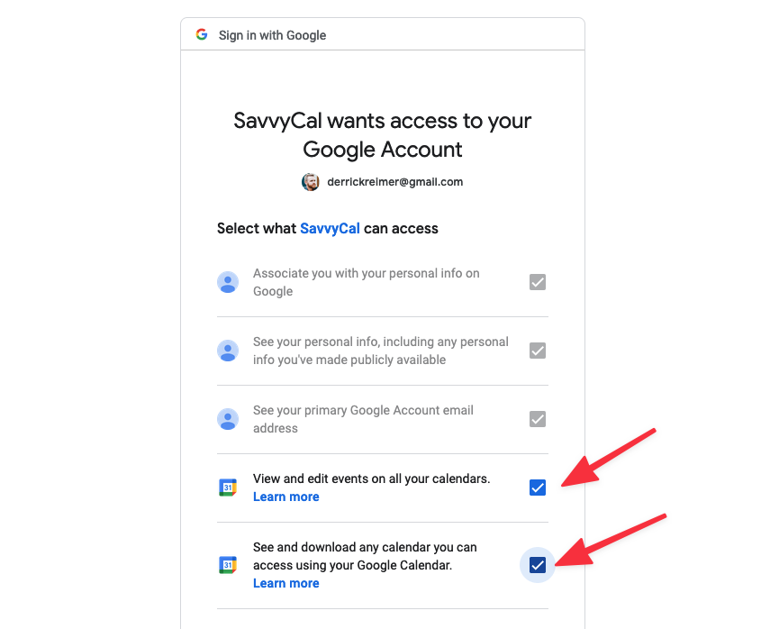 Calendar Permissions SavvyCal Help