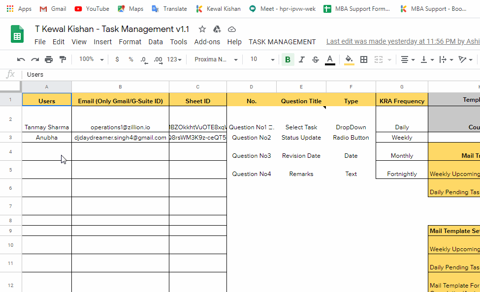 How To Add A New User In The Task Management Tool Kewal Kishan