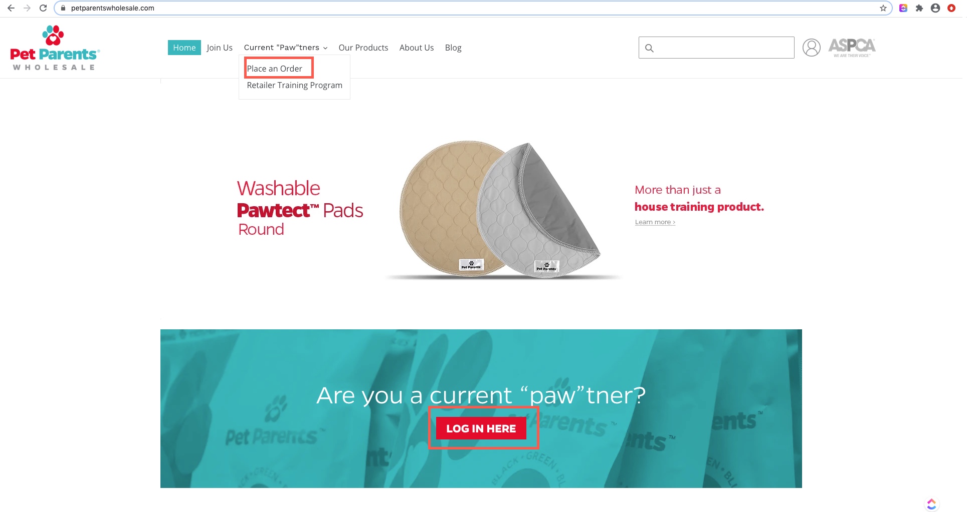 Logging In To Wholester Pet Parents Pawtner Success