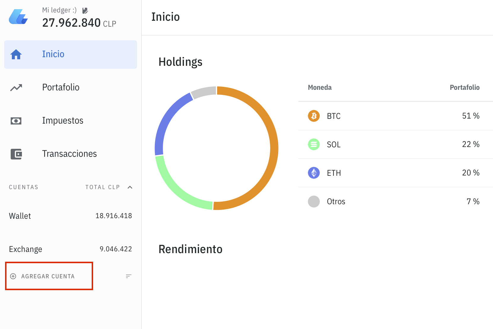 Paso 2 - Conexión en LedgiFi