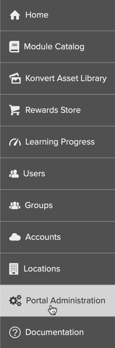 A screen grab showing a list of menu options with a mouse cursor hovering over the