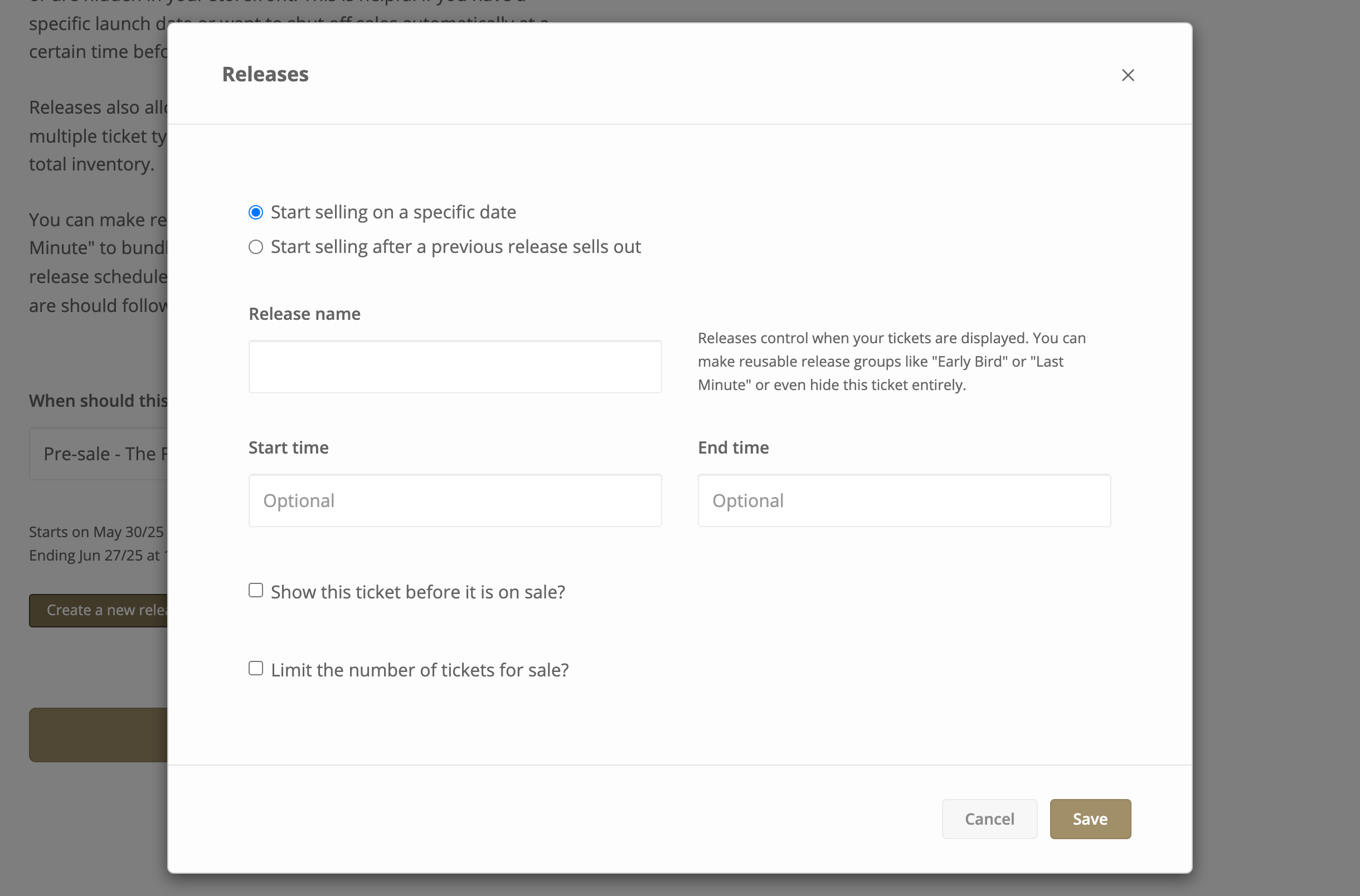 The new release form