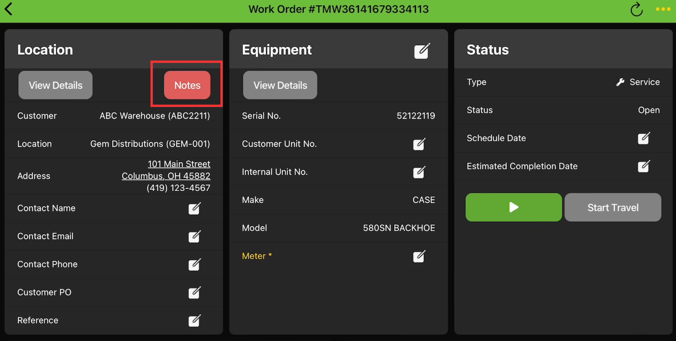 Customer and Location Notes - Tinnacity's Knowledge Base