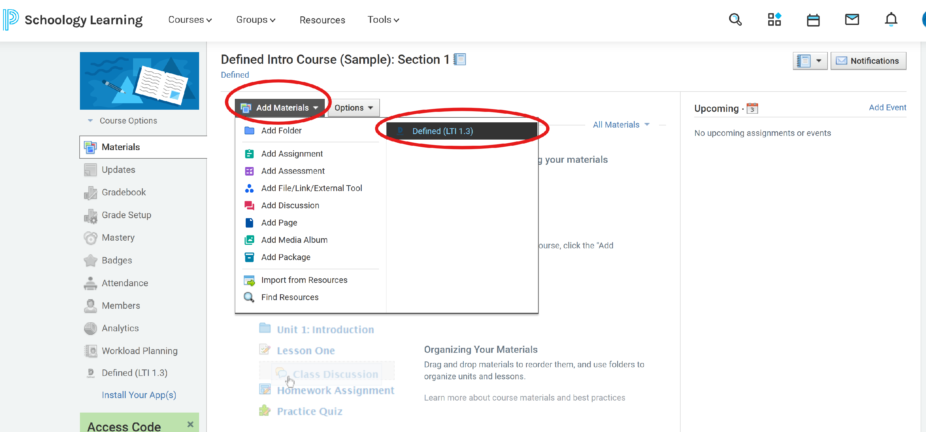 Defined Schoology Integration Guide - Defined Knowledge Base