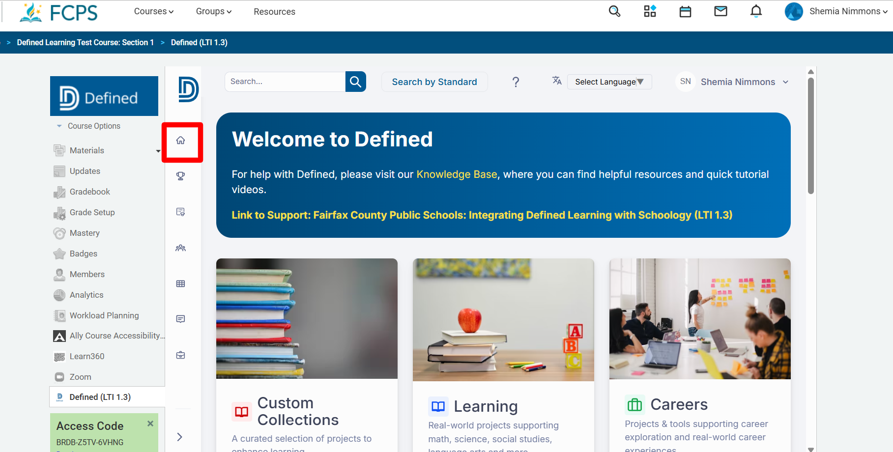 Defined Schoology Integration Guide - Defined Knowledge Base