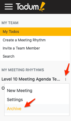 Tadum meeting minutes software