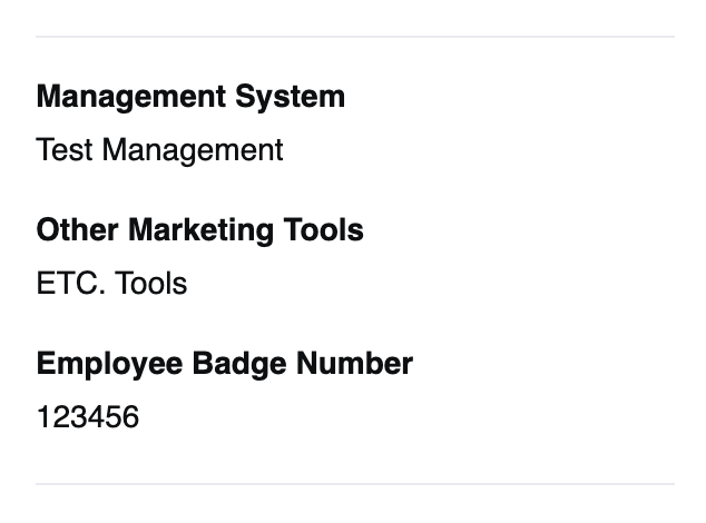 Custom fields displayed in the Outlook Plugin v2 contact panel