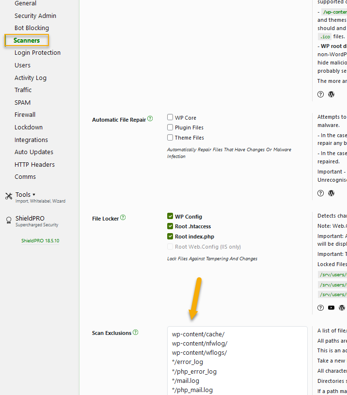 Scan Exclusions How To Whitelist File Or Folder Paths Shield