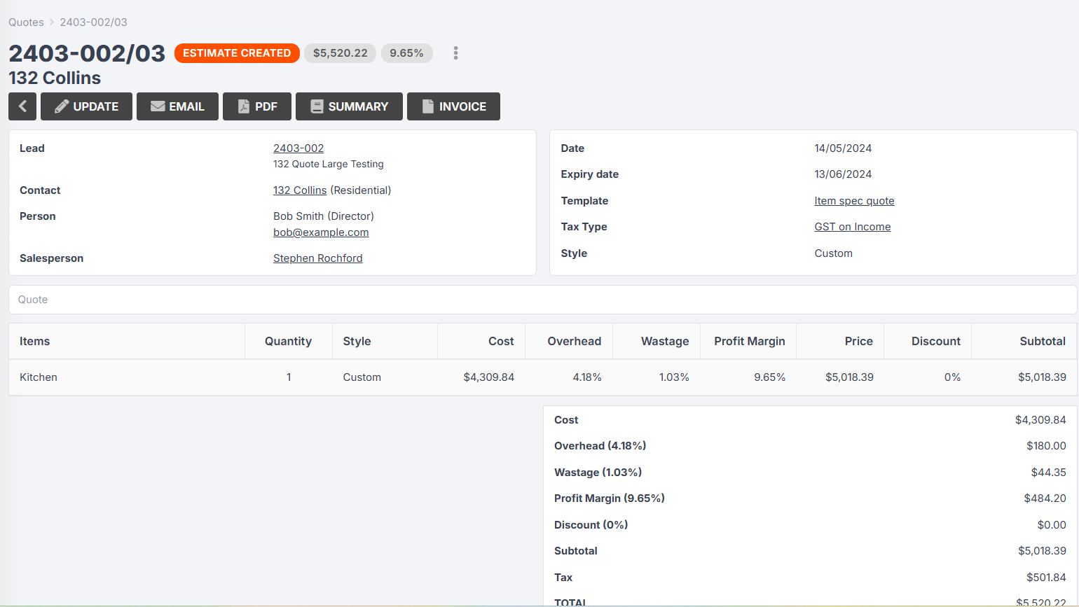 How to Refresh Quote Pricing - Jobman
