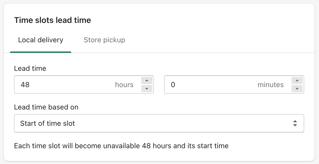 Can I use different cutoff times for delivery and pickup? Buunto