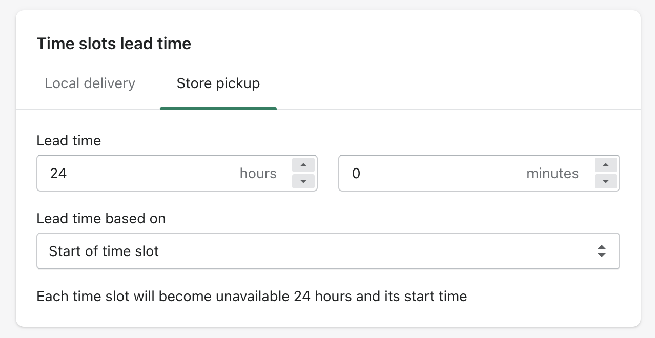 Can I use different cutoff times for delivery and pickup? Buunto