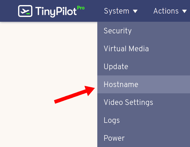 Enter your new hostname