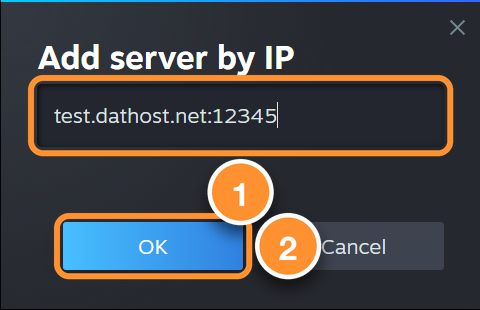 Add server by IP