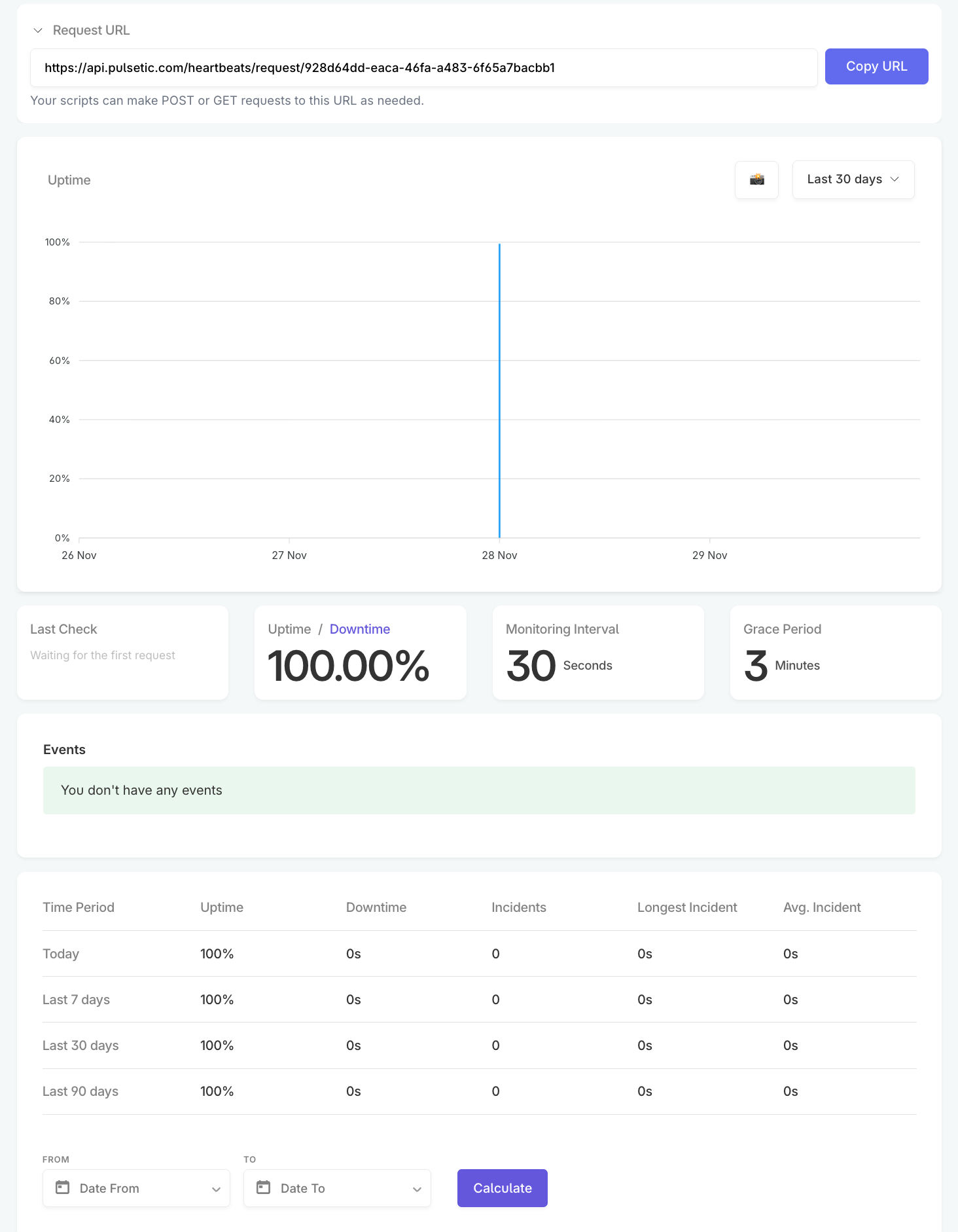 Heartbeat Overview Page