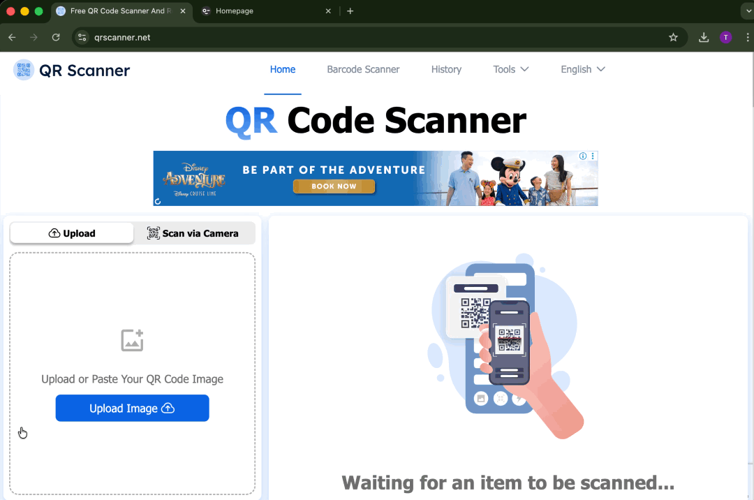 Checking the QR Code