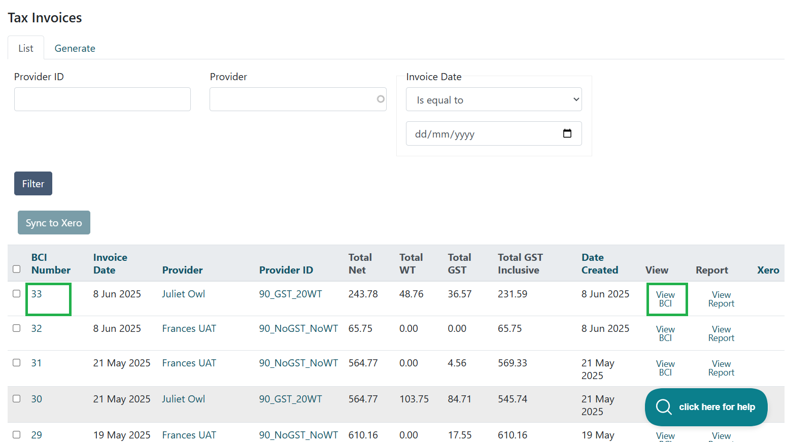 What is a BCI? - Client Management System