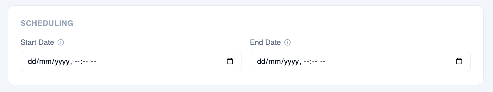 Scheduling section of video edit