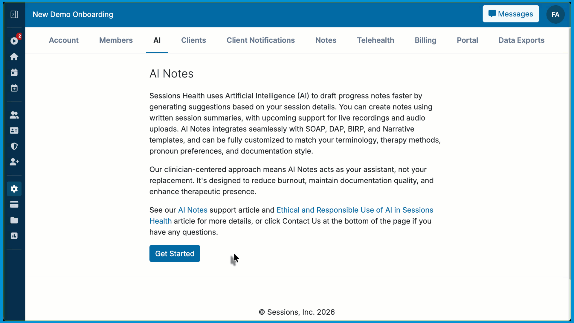 GIF showing how to open Account Settings, turn on the Enable AI toggle, review the terms, and select Accept.