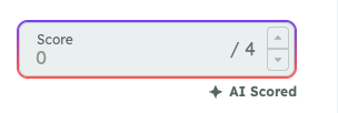 Score box showing 0 out of 4 with