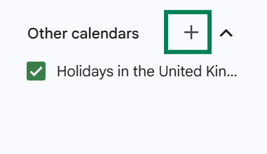 Adding a calendar to Google Calendar