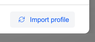 3.3.8 Import profile