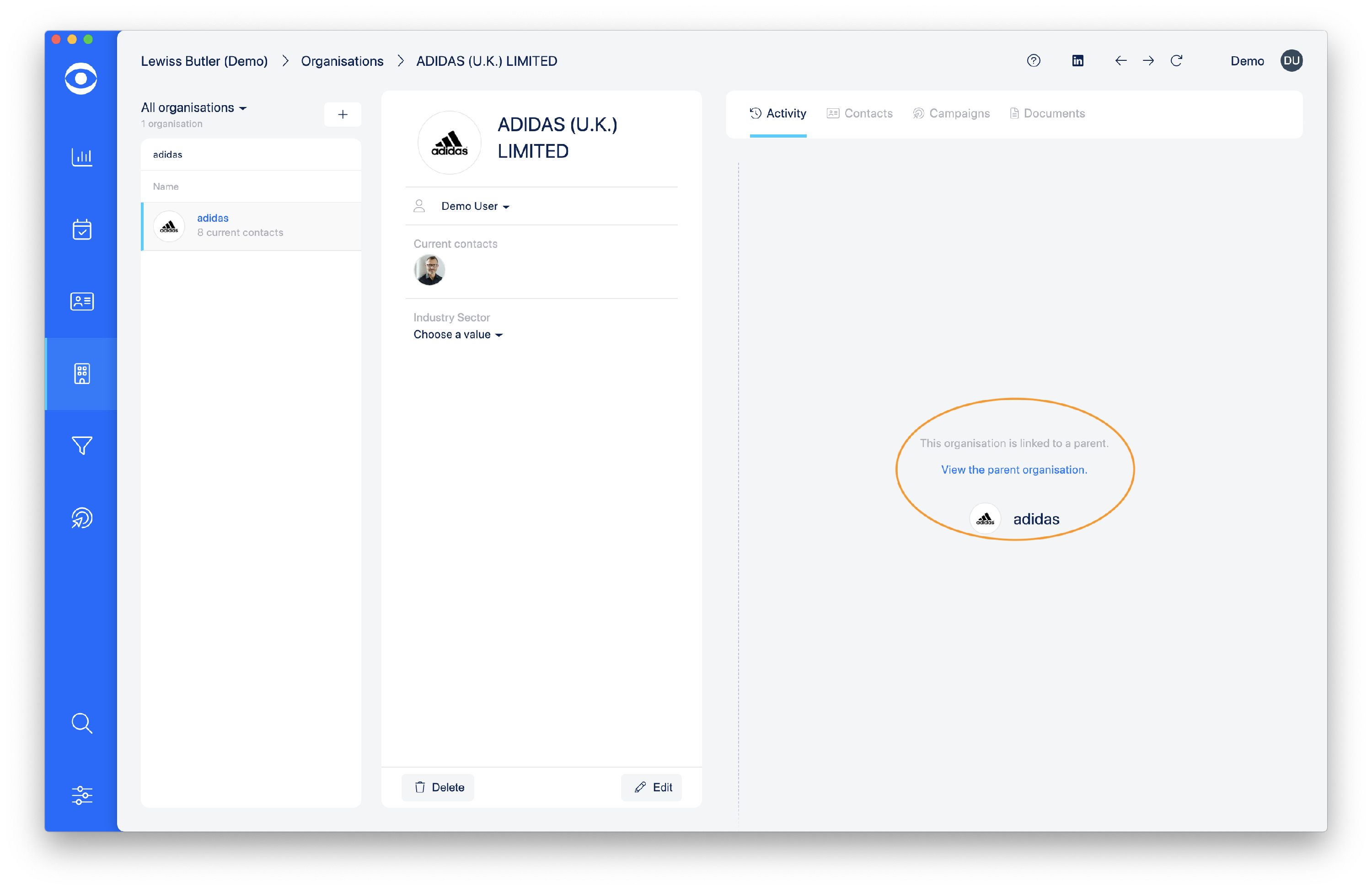 2.30.5 org profile linked