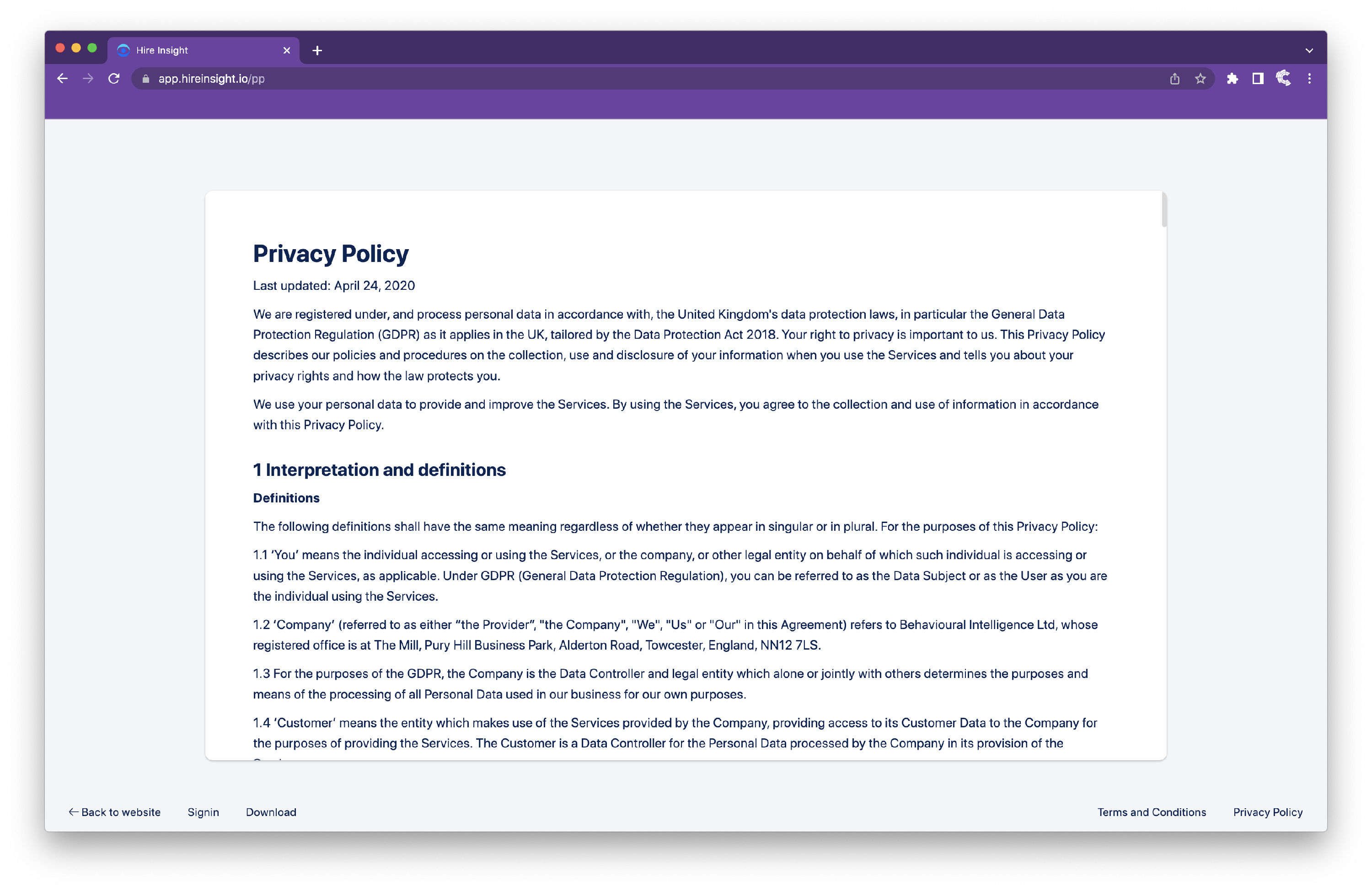 9.8.4 privacy policy