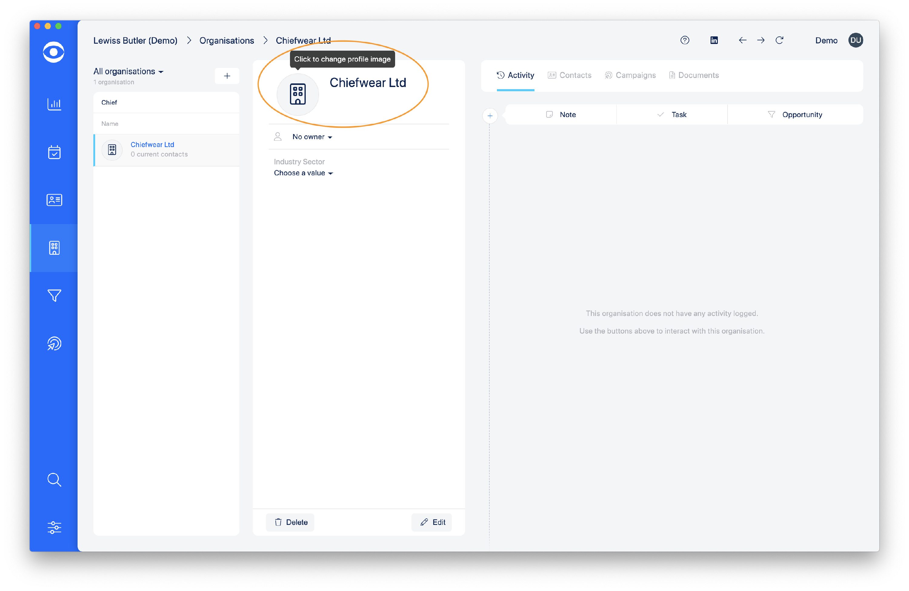 4.3.2 organisation profile